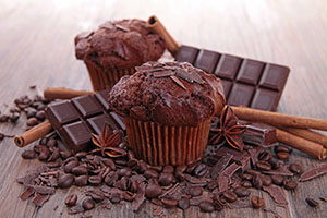 Receta de Muffins de chocolate